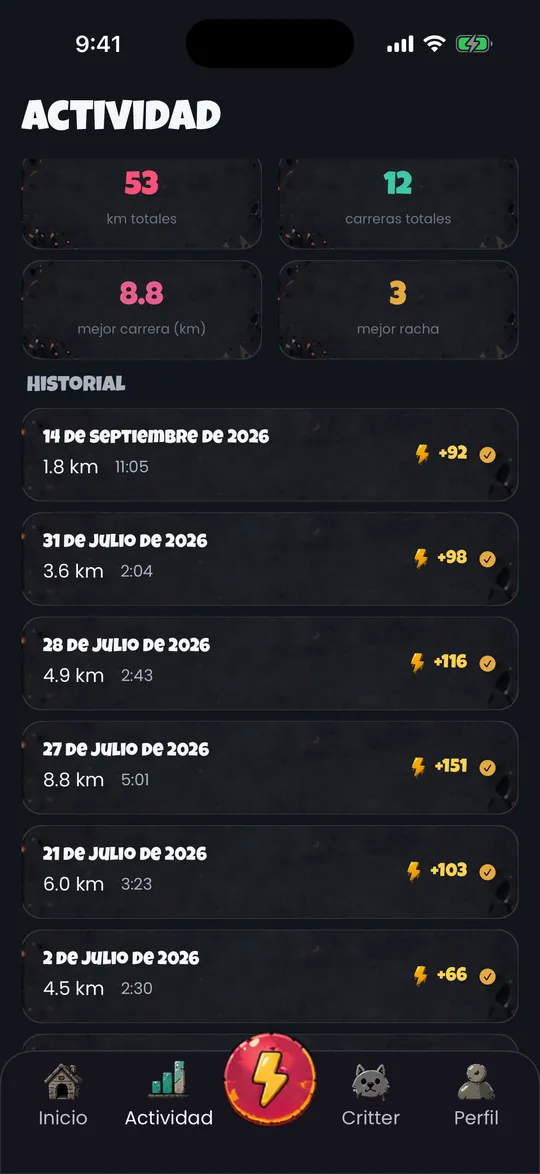 Cada kilómetro queda.